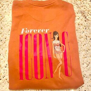 Barbie 65th Anniversary Twist and Turn Barbie sweatshirt. New!